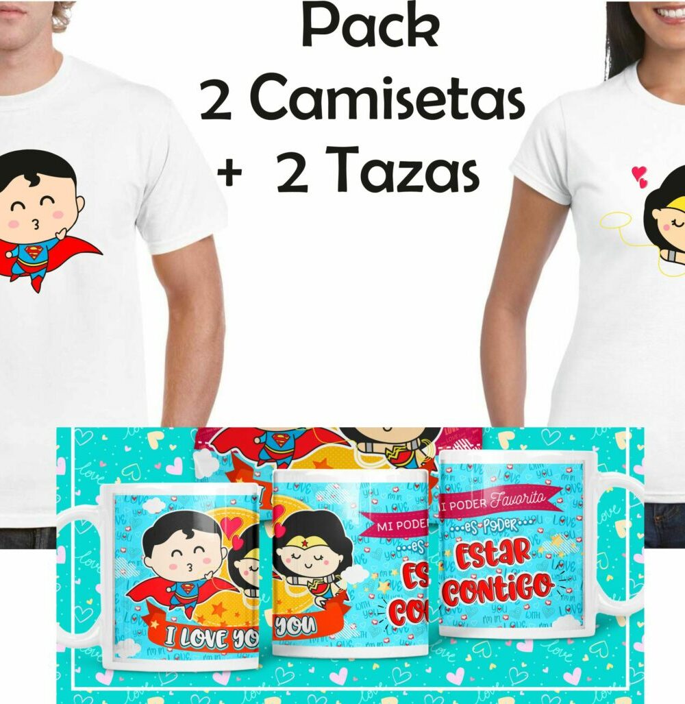 camisetas + tazas