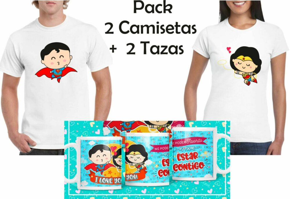 camisetas + tazas