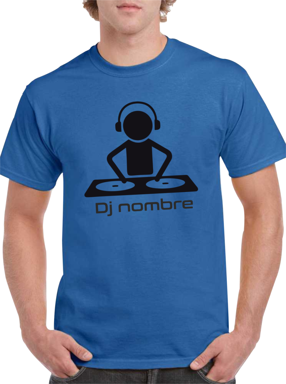 camiseta azul dj