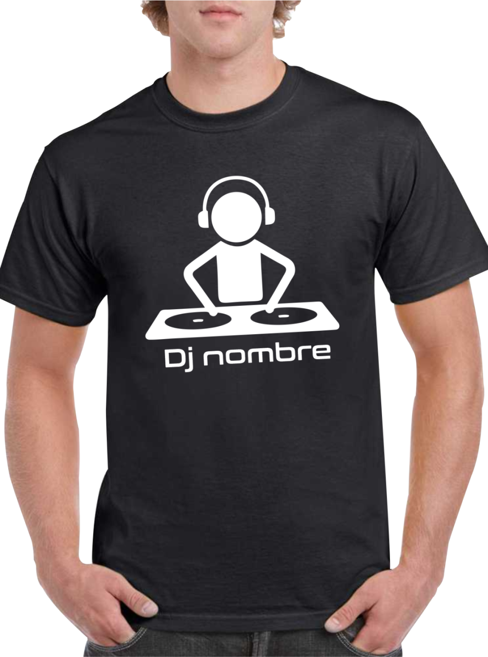 camiseta negra dj