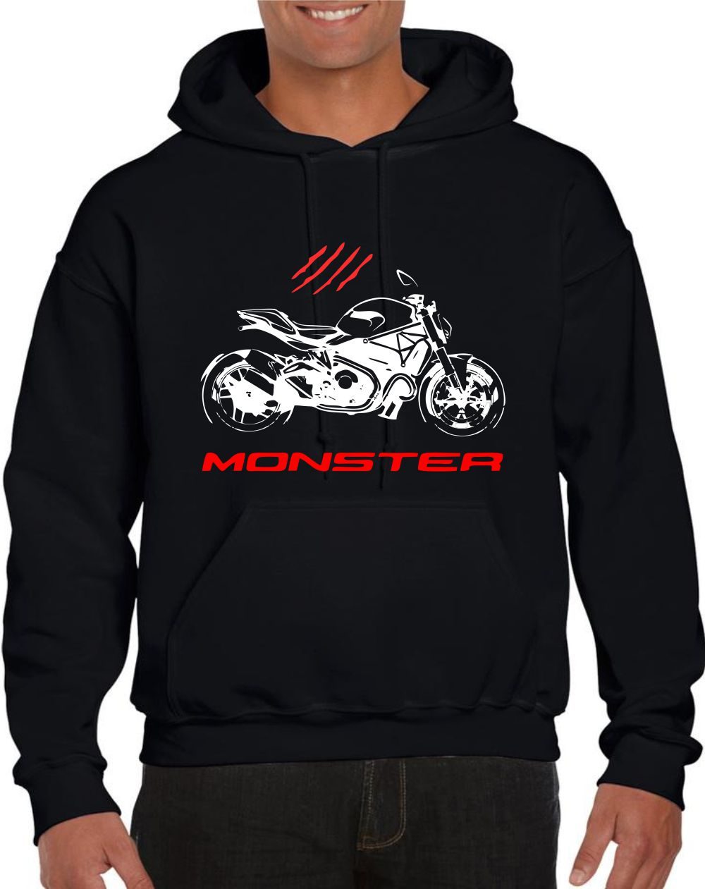 sudadera silueta monster